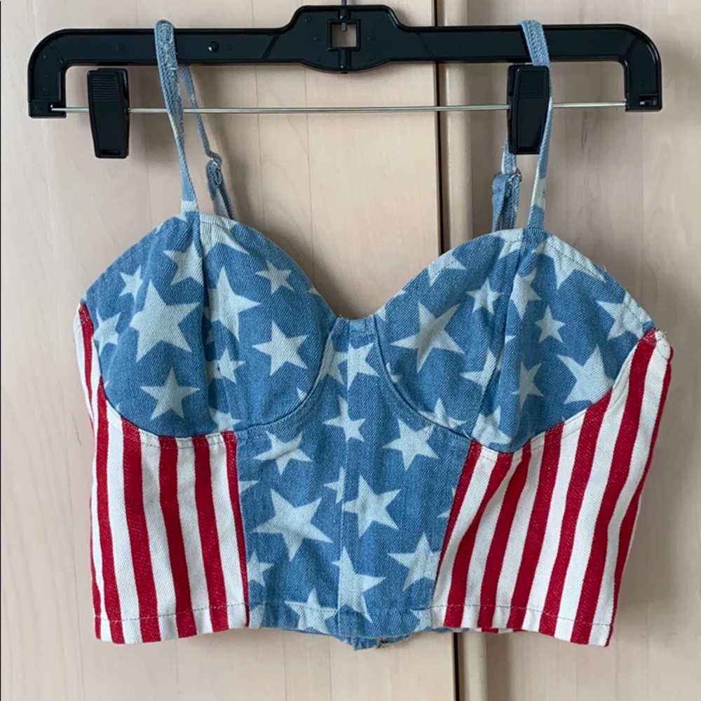 American Flag Bustier